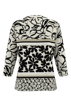 Frank Walder W51Top/TShirt 593081 Beige/brown print