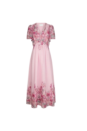 Neo Noir Serna Flowerrnprint dress new cols 754 Light pink