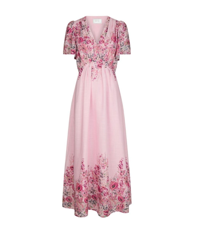 Neo Noir Serna Flowerrnprint dress new cols 754 Light pink