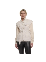 Rino en Pelle Tweed waistcoat 9030 birch