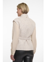 Rino en Pelle Tweed waistcoat 9030 birch