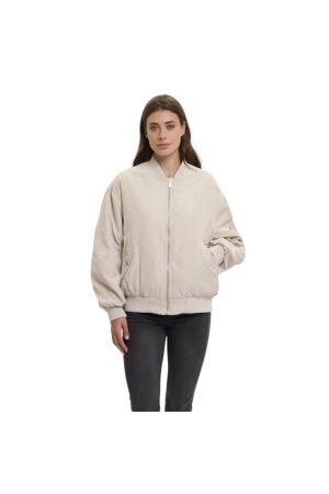Rino en Pelle Reversible bomber jacket 10823 fog grey and snow white