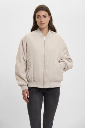 Rino en Pelle Reversible bomber jacket 10823 fog grey and snow white