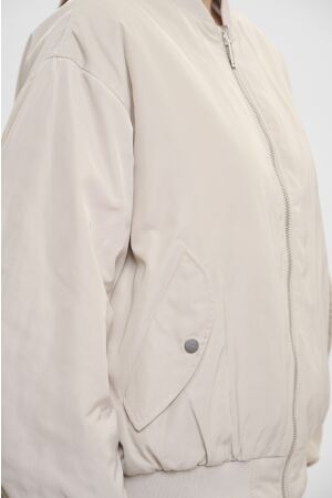 Rino en Pelle Reversible bomber jacket 10823 fog grey and snow white