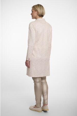 Rino en Pelle Faux suede coat 10824 birch ikat