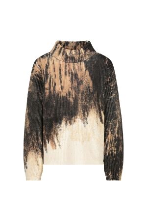 Monari Pullover 532 Whiskey gemustert