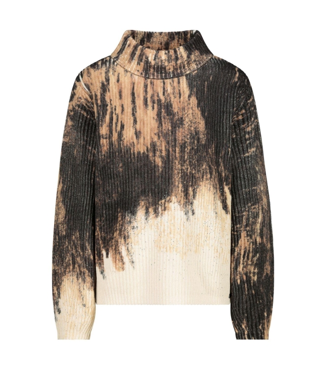 Monari Pullover 532 Whiskey gemustert
