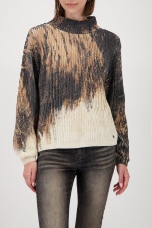 Monari Pullover 532 Whiskey gemustert