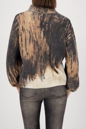 Monari Pullover 532 Whiskey gemustert