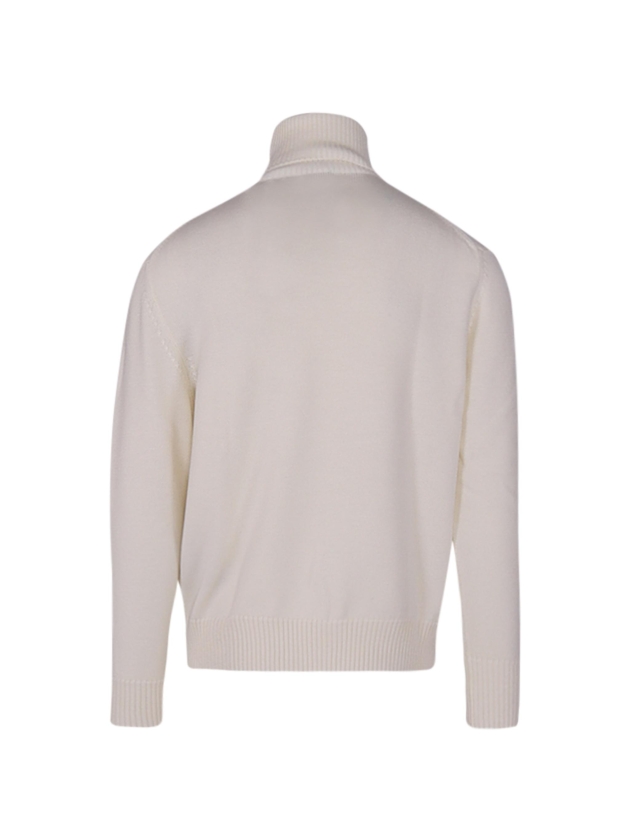Paul and Shark Shark tag soft cool touch wool turtle 469 Ivoor
