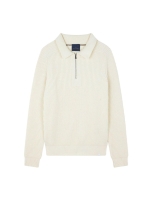 Paul and Shark Shark tag re-wool polo 010 Off white
