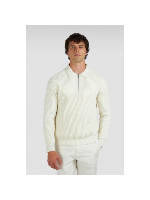 Paul and Shark Shark tag re-wool polo 010 Off white