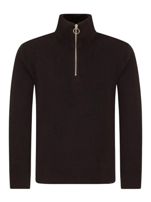 Paul and Shark Shark tag tech wool half zip sweater 49E