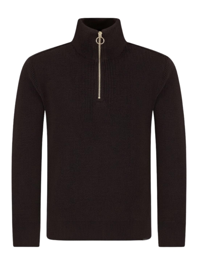 Paul and Shark Shark tag tech wool half zip sweater 49E