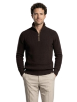 Paul and Shark Shark tag tech wool half zip sweater 49E