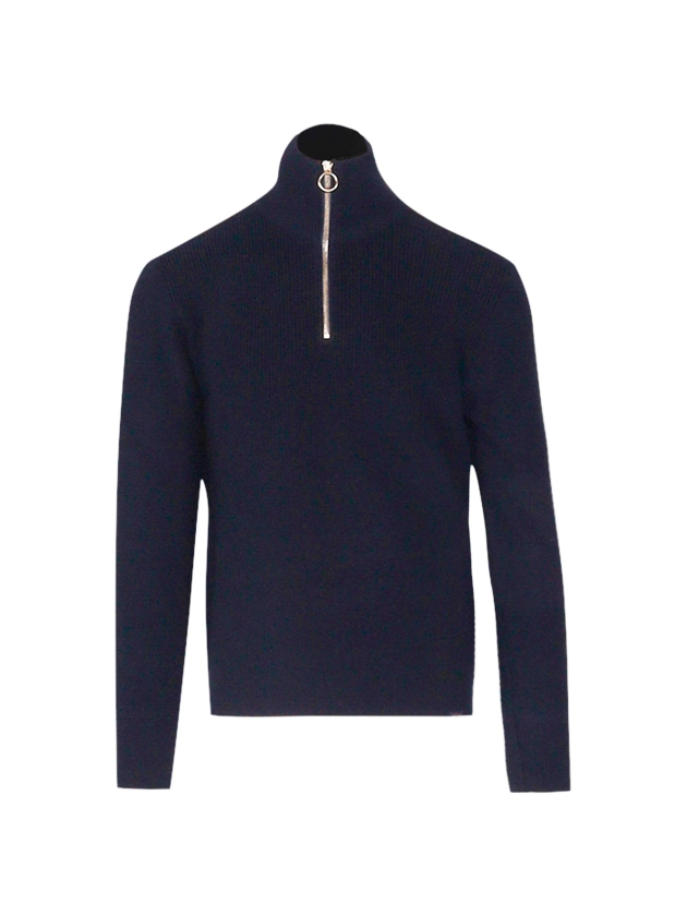 Paul and Shark Shark tag tech wool half zip sweater 50E