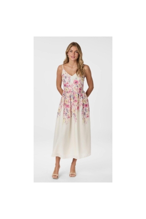 Neo Noir Sanni Flower print dress 124 Ivory