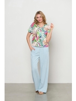 Co Woman VIANA MULTI LEAF 54026 m-ecru multi