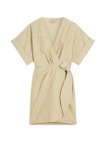 Josh V FROUKJE wrap dress with embellishments 318 oat