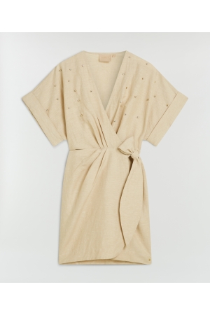 Josh V FROUKJE wrap dress with embellishments 318 oat
