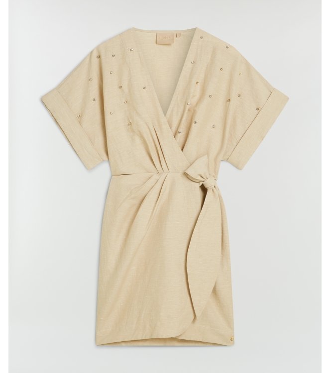 Josh V FROUKJE wrap dress with embellishments 318 oat