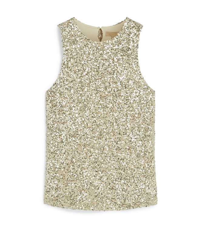 Josh V CARMEN fitted top with sequins 003 silver