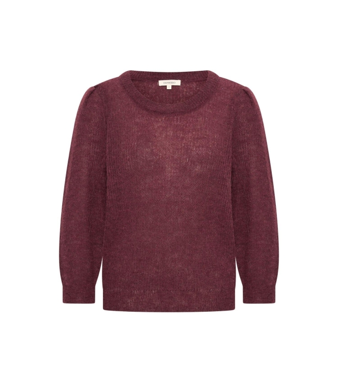 Expresso Pullover lightweight alpaca EX400 Sangria