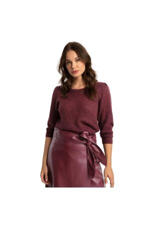 Expresso Pullover lightweight alpaca EX400 Sangria