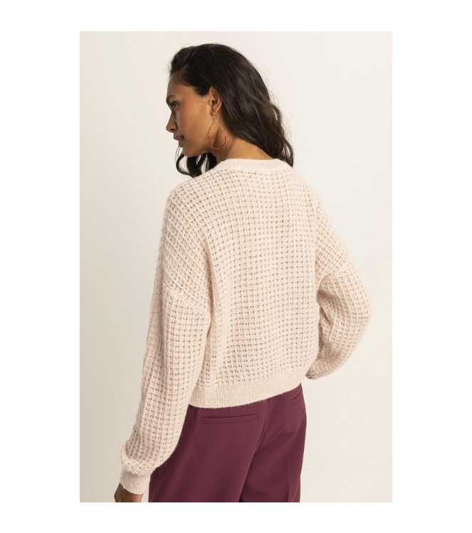 Expresso Pullover open stitch metallic EX701 Vintage pink