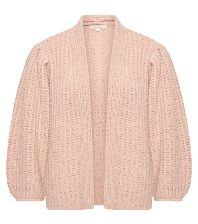 Expresso Cardigan chunky balloon sleeves EX701 Vintage pink