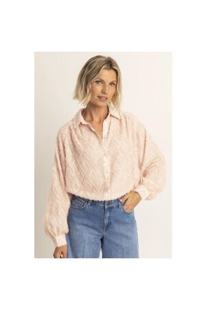 Expresso Blouse woven fancy structure EX701 Vintage pink