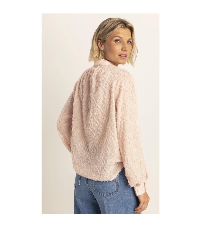 Expresso Blouse woven fancy structure EX701 Vintage pink