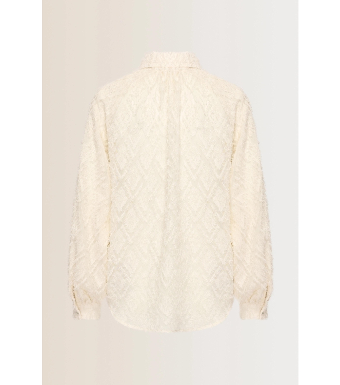 Expresso Blouse woven fancy structure EX207 Antique white