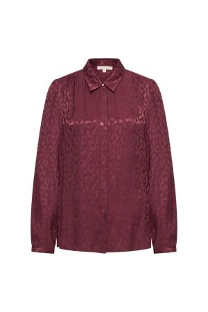 Expresso Blouse woven satin EX400 Sangria