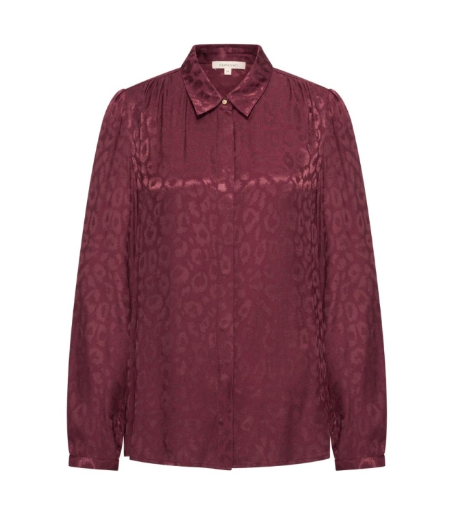 Expresso Blouse woven satin EX400 Sangria