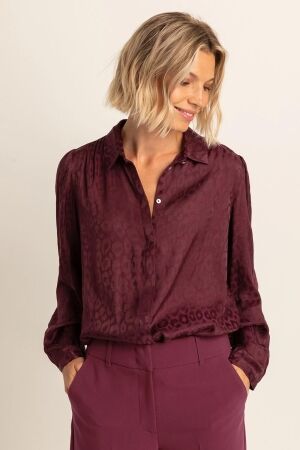 Expresso Blouse woven satin EX400 Sangria