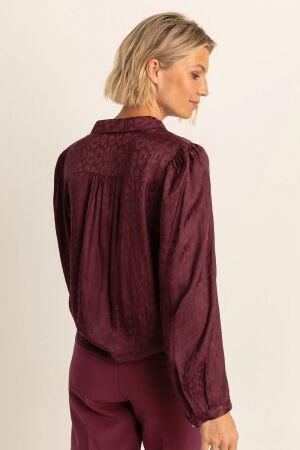 Expresso Blouse woven satin EX400 Sangria