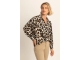 Expresso Blouse woven satin print EX122 Coconut