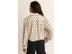 Expresso Blouse woven jacquard chiffon EX200 Off white