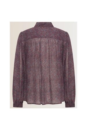 Expresso Blouse woven paisley print EX400 Sangria