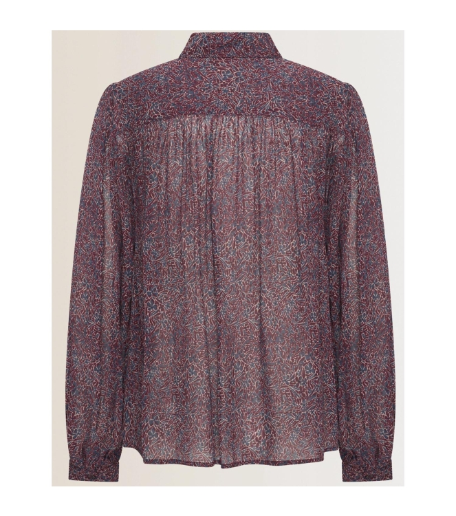 Expresso Blouse woven paisley print EX400 Sangria