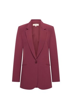 Expresso Blazer woven loose fit EX400 Sangria