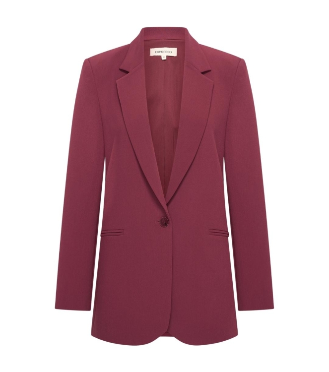 Expresso Blazer woven loose fit EX400 Sangria