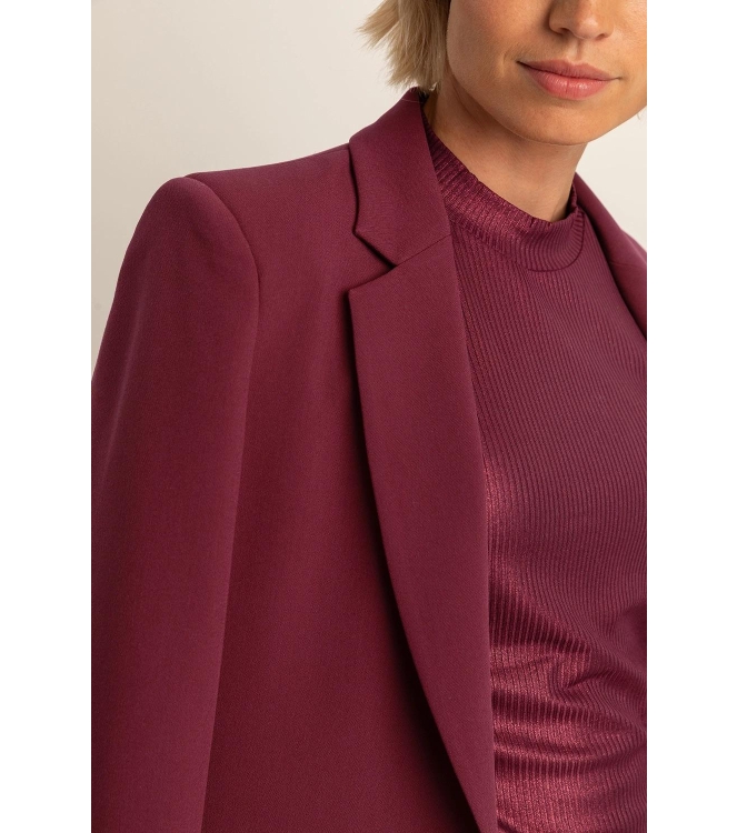 Expresso Blazer woven loose fit EX400 Sangria
