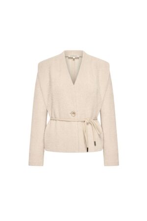 Expresso Cardigan jersey with cord EX204 Dove grey