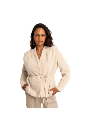 Expresso Cardigan jersey with cord EX204 Dove grey