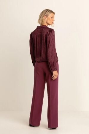 Expresso Pants woven wide leg EX400 Sangria