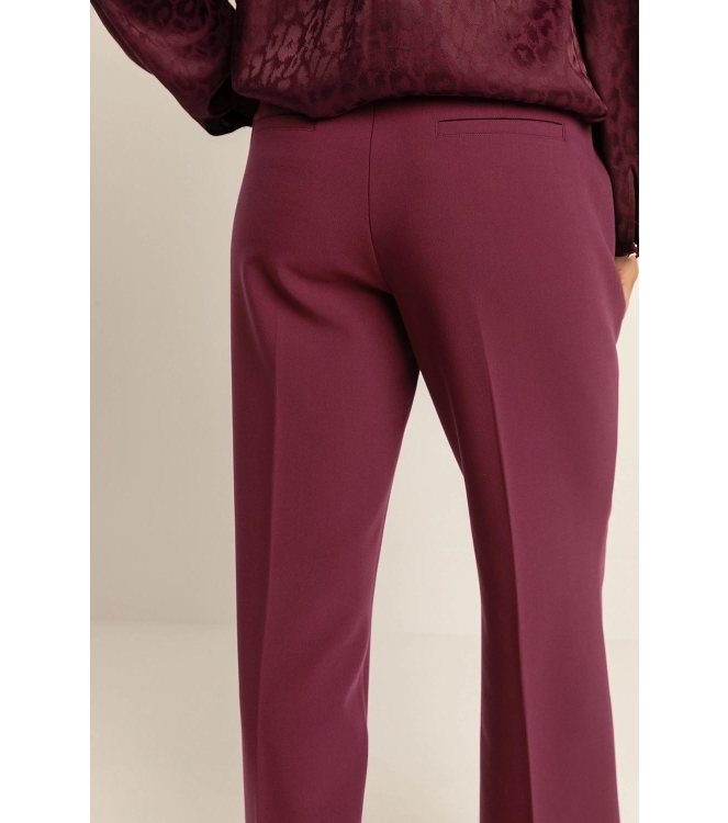 Expresso Pants woven wide leg EX400 Sangria