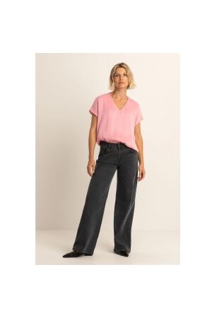 Expresso Pants denim wide leg print EX900 Black