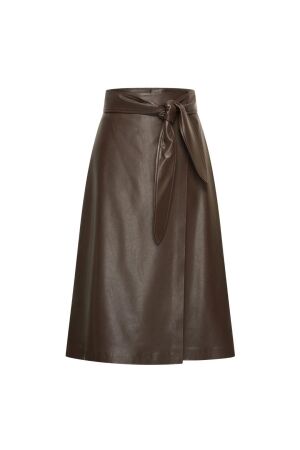 Expresso Skirt pu EX101 Dark coffee